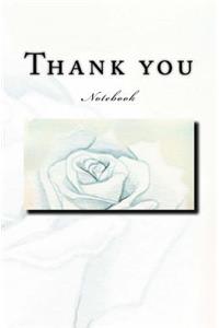 Thank You: Notebook 5.25 X 8 Glossy Durable Softcover 150 Lined Pages