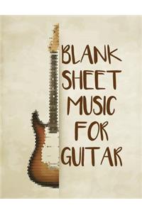 Blank Sheet Music For Guitar