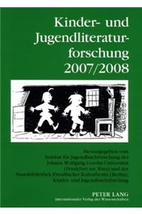 Kinder- Und Jugendliteraturforschung 2007/2008