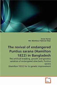 The revival of endangered Puntius sarana (Hamilton 1822) in Bangladesh