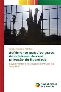 Sofrimento psíquico grave de adolescentes em privação de liberdade