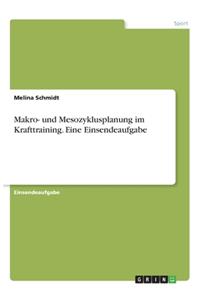 Makro- und Mesozyklusplanung im Krafttraining. Eine Einsendeaufgabe