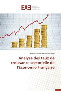 Analyse Des Taux de Croissance Sectorielle de l'Economie Française