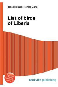 List of Birds of Liberia