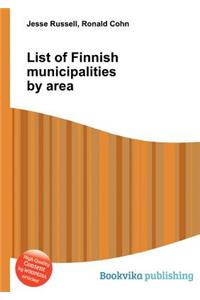 List of Finnish Municipalities by Area