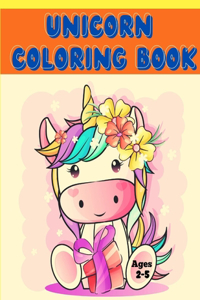 Unicorn coloring book for kids ages 2-5