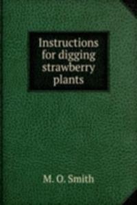 Instructions for digging strawberry plants