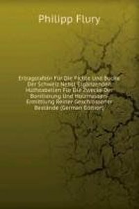 Ertragstafeln Fur Die Fichte Und Buche Der Schweiz Nebst Erganzenden Hulfstabellen Fur Die Zwecke Der Bonitierung Und Holzmassen-Ermittlung Reiner Geschlossener Bestande (German Edition)