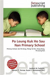 Po Leung Kuk Ho Sau Nan Primary School