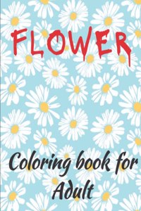Flower Coloring Book For Adults
