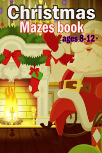 Christmas Mazes book Ages 8-12