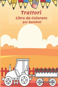 Trattori Libro da Colorare per Bambini