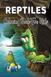 Reptiles Coloring Book For Kids