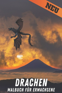Malbuch für Erwachsene Drachen Neu