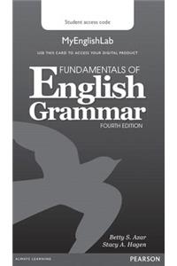Fundamentals of English Grammar MyLab English (Access Code Card)