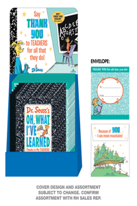 Seuss Oh What I've Learned 6-Copy Counter Display with Gift Envelope