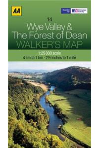 Walker's Map Wye Valley & the Forest of Dean