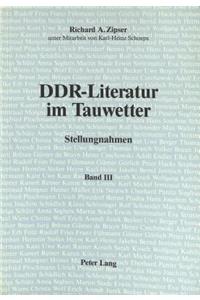 Ddr-Literatur Im Tauwetter