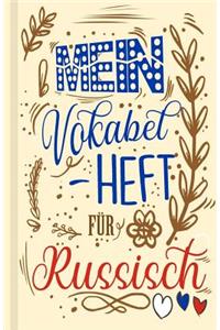 Russisches Vokabelbuch - Mein Vokabelheft für Russisch (Lernhilfe)