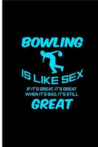 Bowling is Like Sex If it's Great, it's Great When it's Bad, it's Still Great