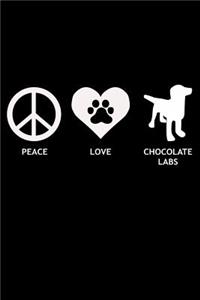 Peace. Love. Chocolate Labs