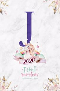 2020 Unicorn Diary Planner I Smell Rainbow