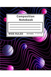 Composition Notebook Wide Ruled