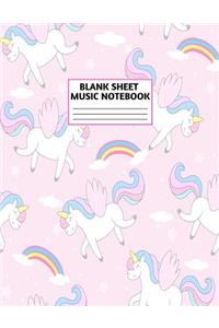 Blank Sheet Music Notebook