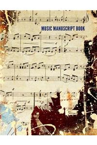 Music Manuscript Book