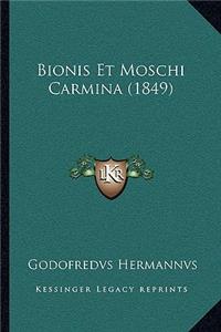 Bionis Et Moschi Carmina (1849)