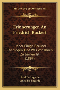 Erinnerungen An Friedrich Ruckert