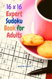 16 x 16 Expert Sudoku Book for Adults