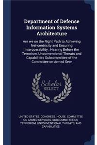 Department of Defense Information Systems Architecture