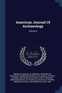 AMERICAN JOURNAL OF ARCHAEOLOGY; VOLUME