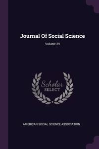 Journal Of Social Science; Volume 29