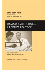 Low Back Pain, an Issue of Primary Care Clinics in Office Practice