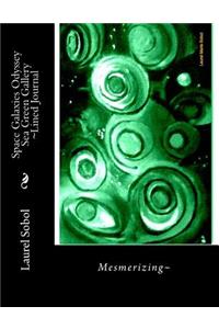 Space Galaxies Odyssey Sea Green Gallery Lined Journal