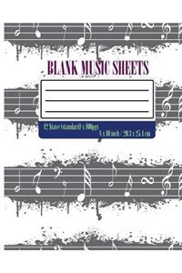 blank music sheet