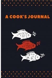 A Cook's Journal: 150 Blank Recipe Book 6x9/Blank Recipe Journal/Blank Cookbook/Cookbooknote/Recipe Journal / Recipe Notebook / Blank Cook Book - Full Color Cover