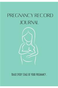 Pregnancy record Journal. Track every stage of your pregnancy.