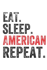 Eat Sleep American Handball Repeat Sports Notebook Gift