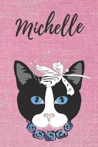 Personalisiertes Notizbuch - Katze Michelle