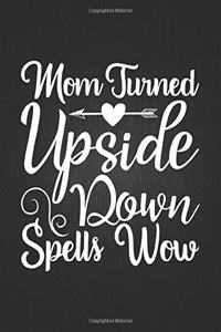 Mom Turned Upside Down Spells Wow