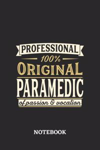 Professional Original Paramedic Notebook of Passion and Vocation