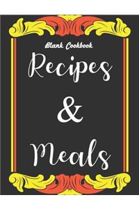 Blank Cookbook Recipes & Meals