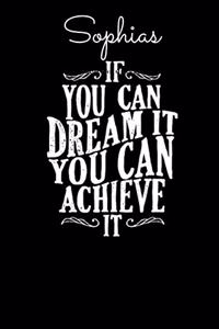 Spohias If You Can Dream It You Can Achieve It