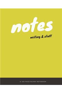 Notes, Writing & Stuff