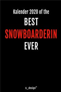 Kalender 2020 für Snowboarder / Snowboarderin
