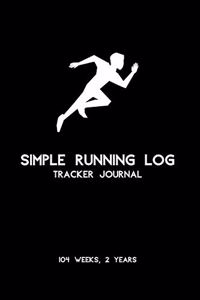 Simple Running Log Tracker Journal