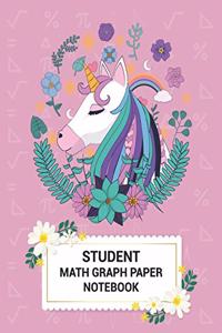 Student Math Graph Paper Notebook